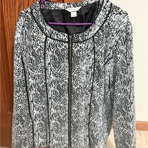 Christopher & Banks Monochrome Textured Blazer